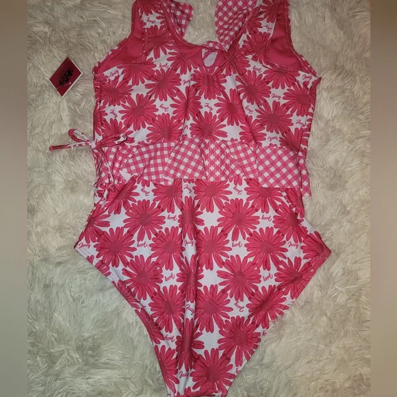 Juicy Couture Black Label Los Angeles Girls Swimsuit - Size 14 - NWT